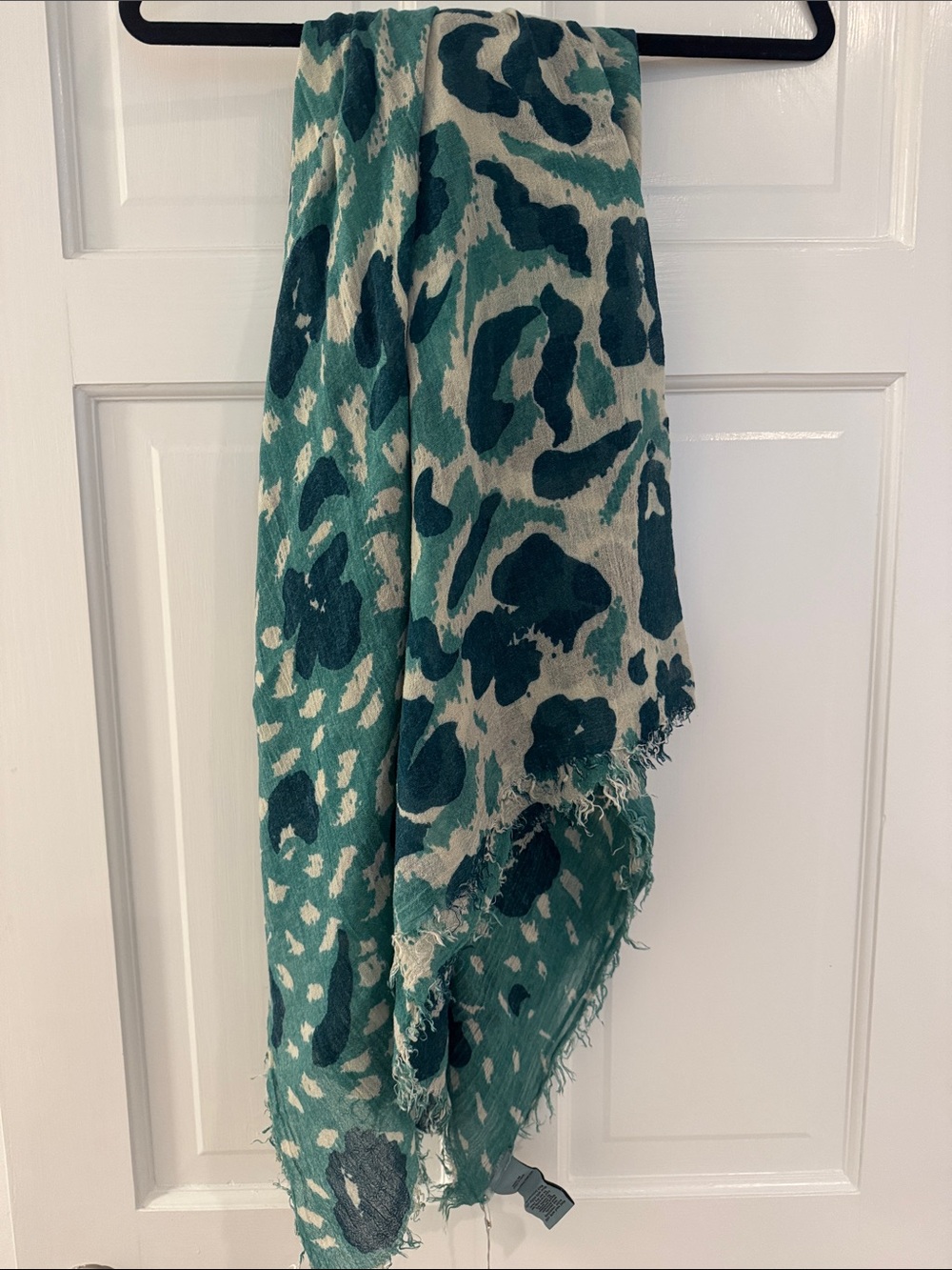Zadig & Voltaire Green, Tea Leopard Print Decorative Scarf